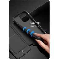   Samsung Galaxy S21 Plus 5G SM-G996, Oldalra nyíló tok, stand, Dux Ducis Skin X New, kék