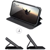   Samsung Galaxy S21 Plus 5G SM-G996, Oldalra nyíló tok, stand, Dux Ducis Skin X New, kék