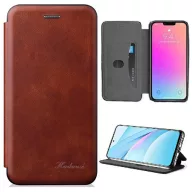  Apple iPhone 11 Pro Max, Oldalra nyíló tok, stand, Wooze Protect And Dress Book, barna