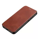 Apple iPhone 11 Pro Max, Oldalra nyíló tok, stand, Wooze Protect And Dress Book, barna