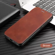   Apple iPhone 11 Pro Max, Oldalra nyíló tok, stand, Wooze Protect And Dress Book, barna