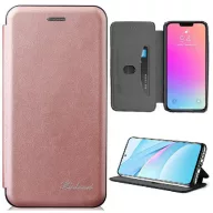   Huawei P Smart (2020), Oldalra nyíló tok, stand, Wooze Protect And Dress Book, vörösarany