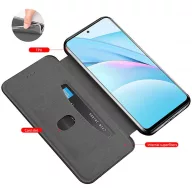   Huawei P Smart (2020), Oldalra nyíló tok, stand, Wooze Protect And Dress Book, vörösarany