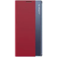   Apple iPhone 11 Pro Max, Oldalra nyíló tok, stand, hívás mutatóval, vékony csíkban, Wooze Look Inside, piros