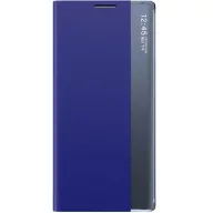   Huawei Mate 40 Pro, Oldalra nyíló tok, stand, hívás mutatóval, vékony csíkban, Wooze Look Inside, kék