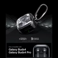   Spigen Ultra Hybrid Samsung Galaxy Buds 4 / Buds 4 Pro tok, Zero One, fekete