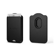   Tech-Protect CH02 mágneses kártyatartó, MagSafe, Carbon, fekete (3db kártyához)