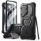 Supcase ArmorBox Samsung Galaxy S25 Ultra ütésálló tok, kijelző védelemmel, kitámasztóval, MagSafe, fekete