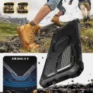 Supcase ArmorBox Samsung Galaxy S25 Ultra ütésálló tok, kijelző védelemmel, kitámasztóval, MagSafe, fekete