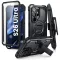 Supcase ArmorBox Samsung Galaxy S26 Ultra ütésálló tok, kijelző védelemmel, kitámasztóval, MagSafe, fekete