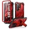Supcase ArmorBox Samsung Galaxy S26 Ultra ütésálló tok, kijelző védelemmel, kitámasztóval, MagSafe, piros