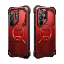 Supcase ArmorBox Samsung Galaxy S26 Ultra ütésálló tok, kijelző védelemmel, kitámasztóval, MagSafe, piros