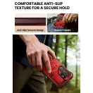 Supcase ArmorBox Samsung Galaxy S26 Ultra ütésálló tok, kijelző védelemmel, kitámasztóval, MagSafe, piros