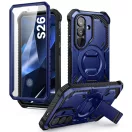 Supcase ArmorBox Samsung Galaxy S26 ütésálló tok, kijelző védelemmel, kitámasztóval, MagSafe, kék