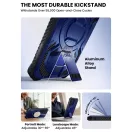 Supcase ArmorBox Samsung Galaxy S26 ütésálló tok, kijelző védelemmel, kitámasztóval, MagSafe, kék