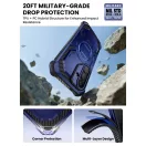 Supcase ArmorBox Samsung Galaxy S26 ütésálló tok, kijelző védelemmel, kitámasztóval, MagSafe, kék