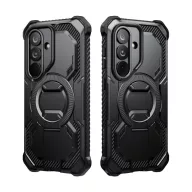   Supcase ArmorBox Samsung Galaxy S26 ütésálló tok, kijelző védelemmel, kitámasztóval, MagSafe, fekete