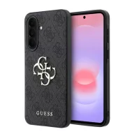 Guess PU 4G Metal Logo Samsung Galaxy A37 tok, szürke