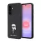 Karl Lagerfeld Fixed Glitter Metal Ikonik Samsung Galaxy A57 tok, fekete