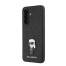 Karl Lagerfeld Fixed Glitter Metal Ikonik Samsung Galaxy A57 tok, fekete