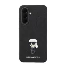 Karl Lagerfeld Fixed Glitter Metal Ikonik Samsung Galaxy A57 tok, fekete