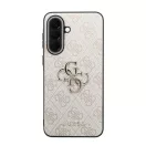 Guess PU 4G Metal Logo Samsung Galaxy A57 tok, rózsaszín