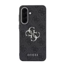 Guess PU 4G Metal Logo Samsung Galaxy A57 tok, fekete