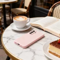   Tech-Protect Icon Samsung Galaxy A27 szilikon tok mikroszálas béléssel, rózsaszín