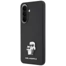 Karl Lagerfeld Saffiano Karl&Choupette Metal Logo Samsung Galaxy A37 tok, fekete