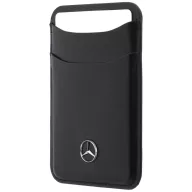Mercedes mágneses kártyatartó, MagSafe, bőr, fekete