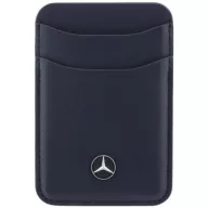 Mercedes mágneses kártyatartó, MagSafe, bőr, kék