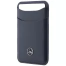 Mercedes mágneses kártyatartó, MagSafe, bőr, kék