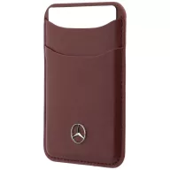 Mercedes mágneses kártyatartó, MagSafe, bőr, piros