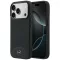 Mercedes Leather Wood Effect and Curve Apple iPhone 17 Pro Max MagSafe tok, fekete