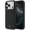 Mercedes Leather Mesh with Bow Line Apple iPhone 17 Pro MagSafe tok, fekete