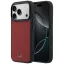 Mercedes Leather Mesh with Bow Line Apple iPhone 17 Pro Max MagSafe tok, piros