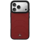 Mercedes Leather Mesh with Bow Line Apple iPhone 17 Pro Max MagSafe tok, piros