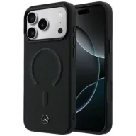   Mercedes Leather 3D Apple iPhone 17 Pro Max MagSafe tok, fekete