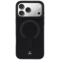   Mercedes Leather 3D Apple iPhone 17 Pro Max MagSafe tok, fekete