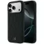 Mercedes Leather with Crossed Lines Apple iPhone 17 Pro MagSafe tok, fekete
