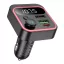 Hoco E85 bluetooth FM transmitter / autós töltő, 2xUSB-A-USB-C, PD, QC3.0, 20W, fekete