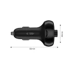 Tech-Protect CC06 bluetooth FM transmitter / autós töltő, 2xUSB-A-UCB-C, PD, 70W, fekete