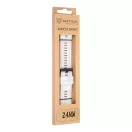 Tactical Quick Release 24mm szilikon szíj, gyors kioldás, fehér