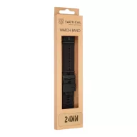   Tactical Quick Release 24mm szilikon szíj, gyors kioldás, fekete