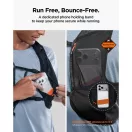Spigen A721 Dynamic Shield futómellény futáshoz / túrázáshoz, telefon-és kulacstartó résszel + 500ml kulacs, fekete (L-XL)