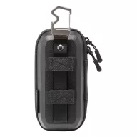   Spigen Lock Fit LF520 szemüveg tartó tok / táska, fém cipzárral, merev strapabíró kialakítással, üveg nyitóval, fekete