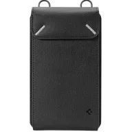   Spigen Valentinus telefon tartó táska / pénztárca kártyatartóval, max. 6.8", fekete