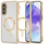 Tech-Protect MagFlex Samsung Galaxy A27 hátlap tok, MagSafe, átlátszó-arany (fényes)