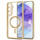 Tech-Protect MagFlex Samsung Galaxy A27 hátlap tok, MagSafe, átlátszó-arany (fényes)