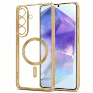   Tech-Protect MagFlex Samsung Galaxy A27 hátlap tok, MagSafe, átlátszó-arany (fényes)